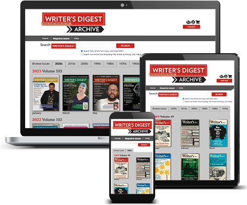 Devices showing the Writer's Digest Archive